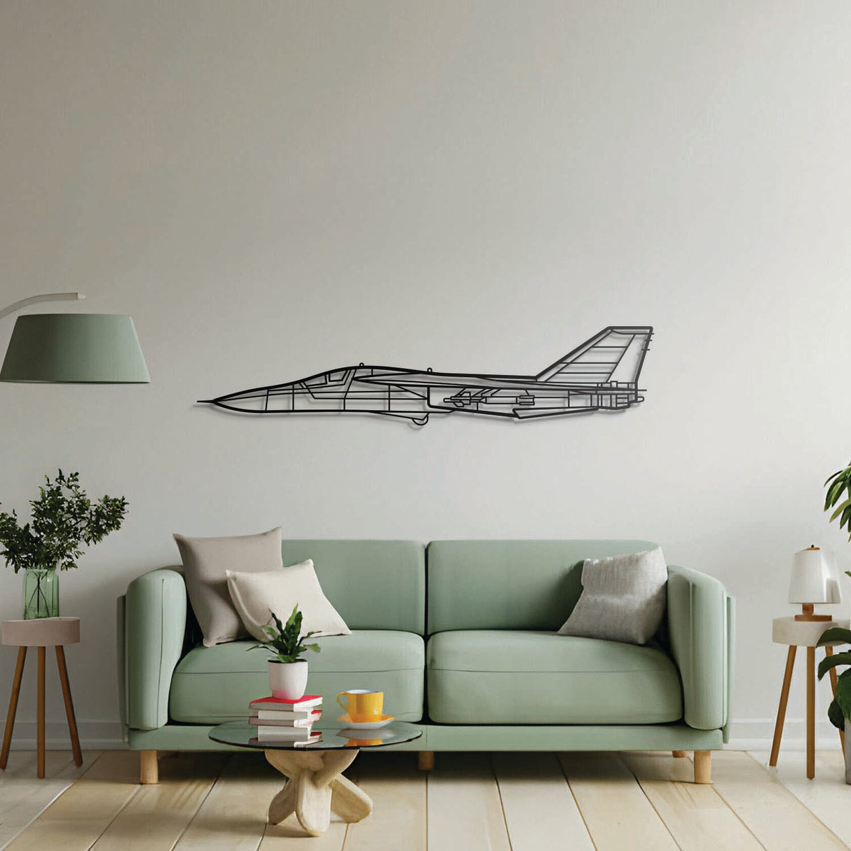 Avgeek centerpiece: F‑111 Aardvark laser‑cut steel wall art with matte finish and elevation screws for hangar or office