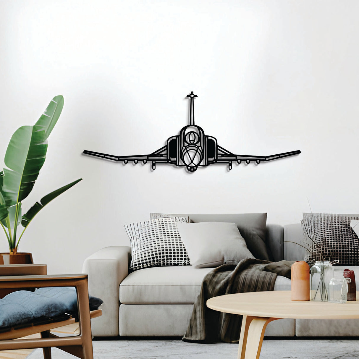 Matte-finish F‑4 Phantom aircraft wall art, ideal avgeek gift for special occasions