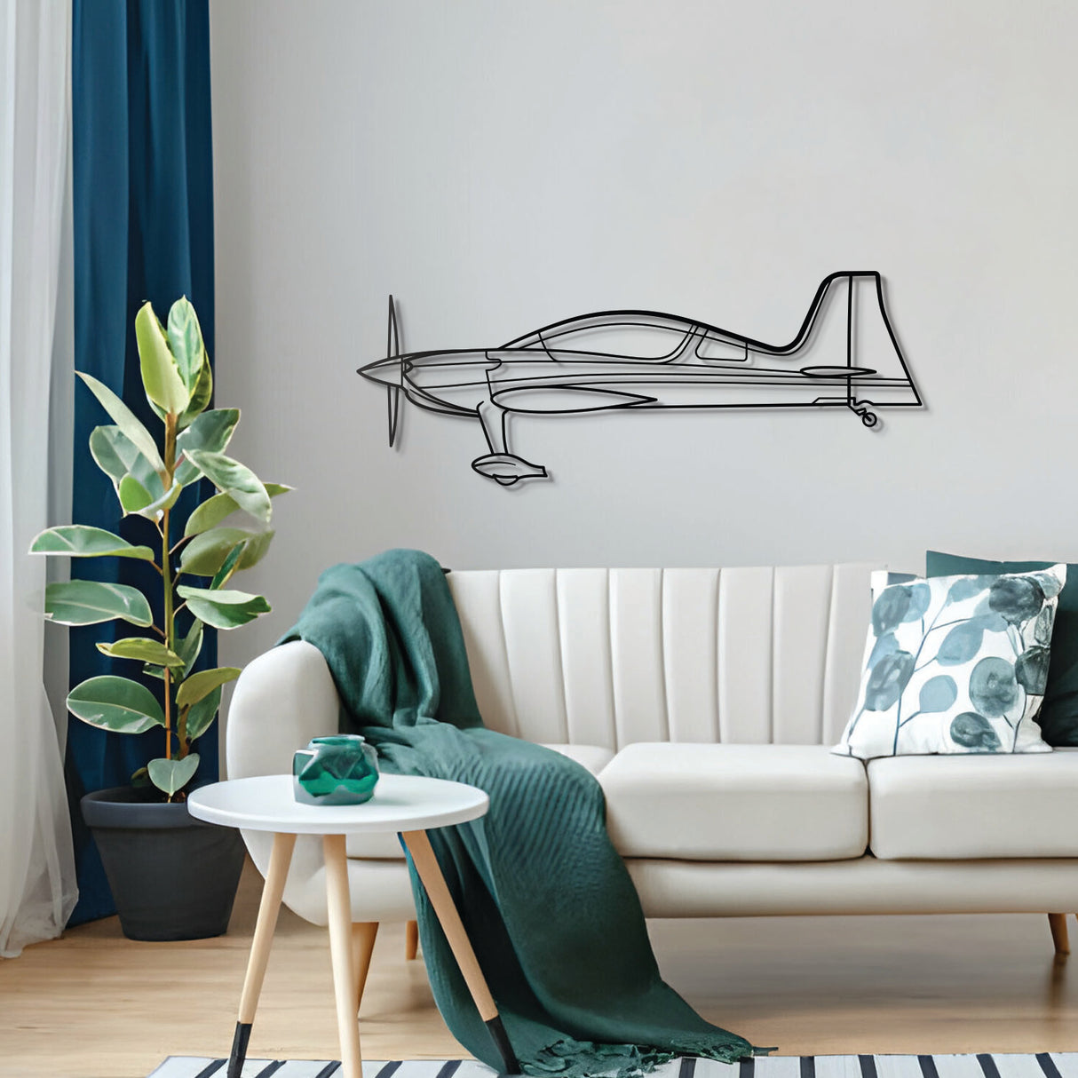 Modern Gamebird GM1 metal wall art – aviator enthusiast gift with precision silhouette design