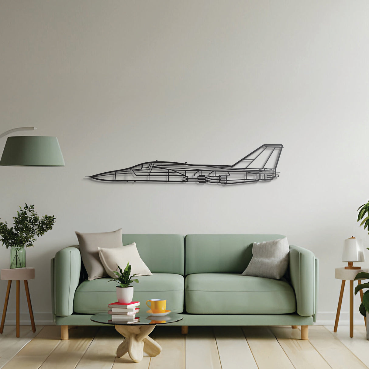 Historic FB‑111F Aardvark strategic bomber silhouette – powder‑coated matte finish blending with contemporary interiors, noted for terrain‑following radar and swing‑wing design