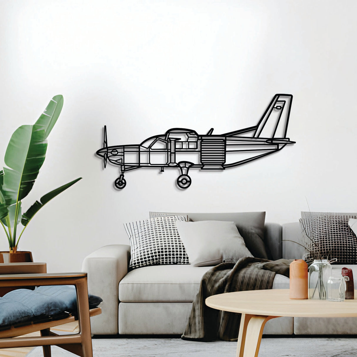 Matte-finish Kodiak 100 aircraft wall art, ideal avgeek gift for aviation enthusiasts on special occasions