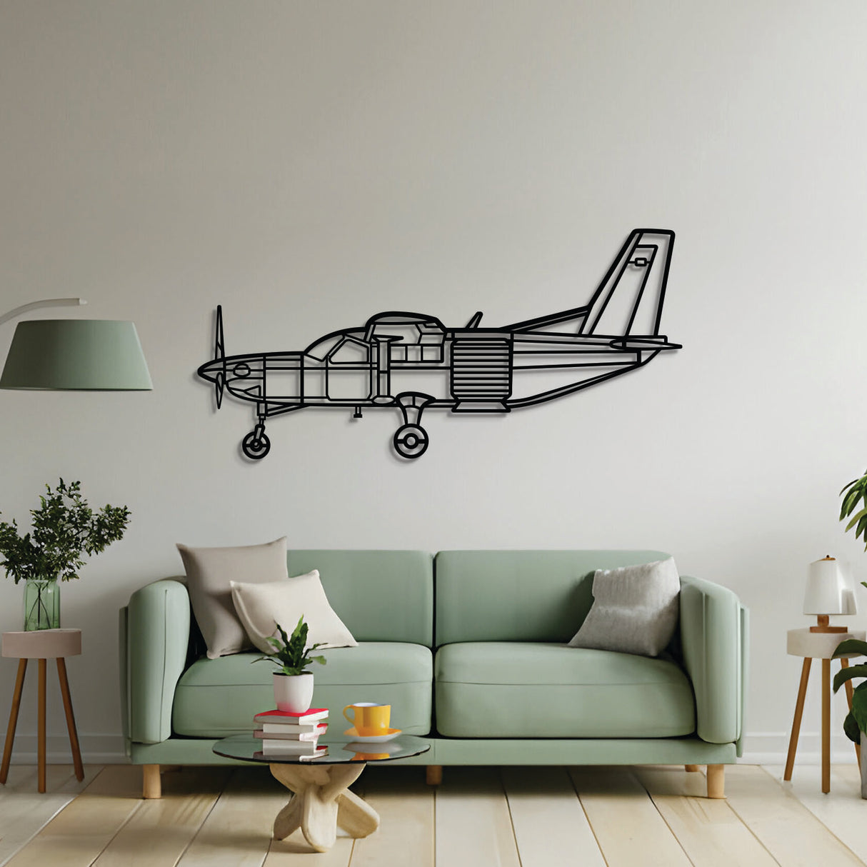 2 mm steel Kodiak 100 wall art, laser-cut matte finish, floats 1 cm off wall for stylish 3D effect