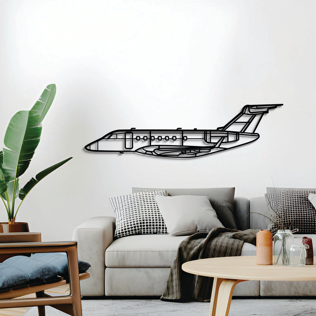 Navigate Craft Legacy 500 airplane décor, ready‑to‑hang with elevation screws, aviation gift idea