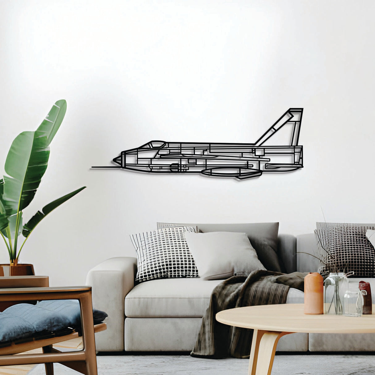 Matte-finish Lightning F6 aircraft wall art, perfect avgeek gift for aviation enthusiasts on special occasions