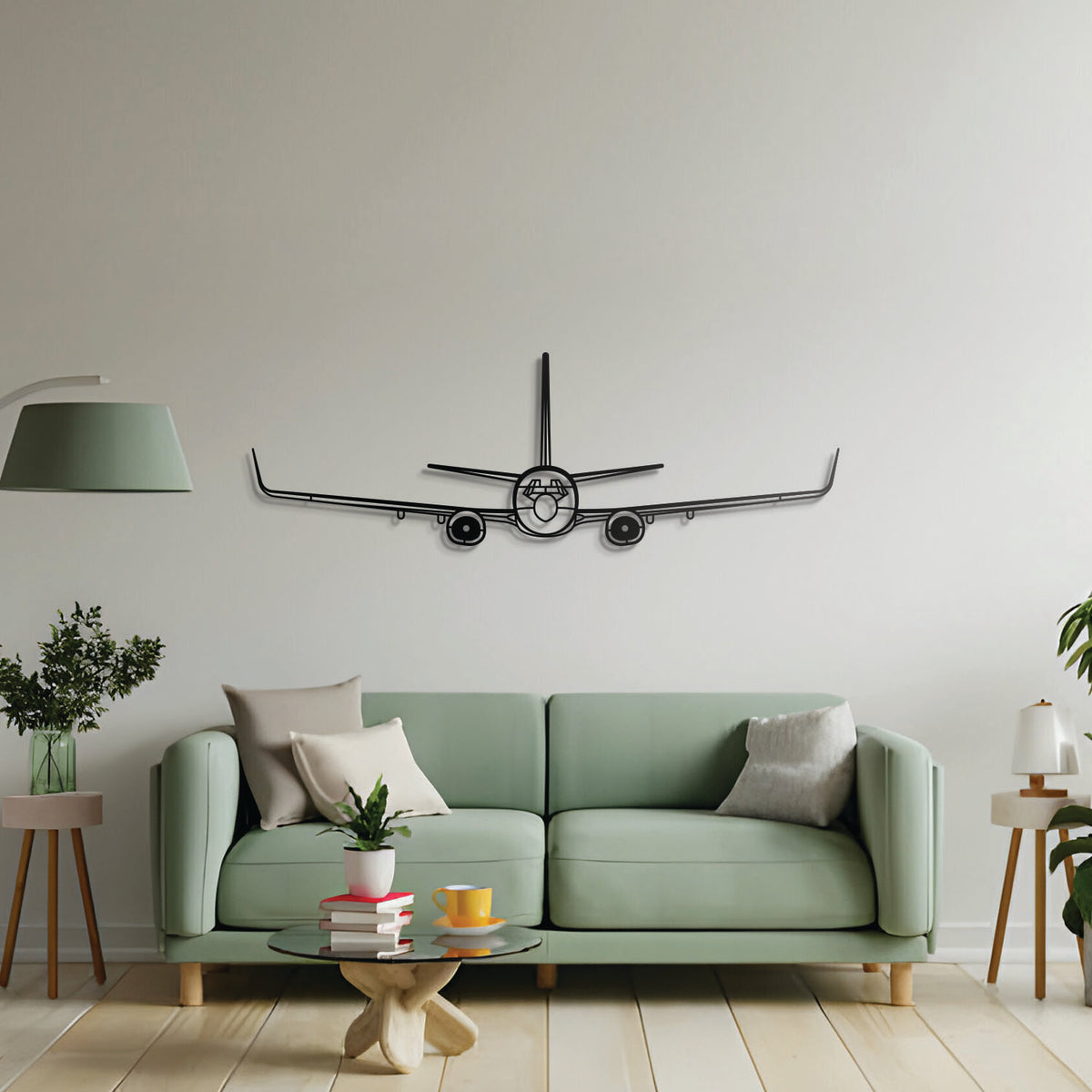 C-40A Clipper metal aircraft wall art, laser-cut textured matte-finish steel for office or hangar