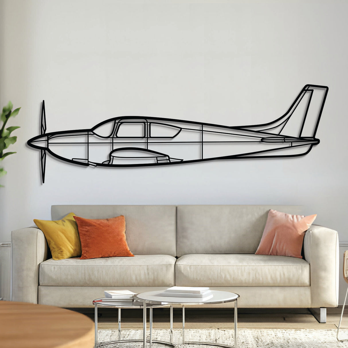 Eagle airplane silhouette metal wall art – laser‑cut 2 mm steel, textured matte powder‑coat finish, ready to hang