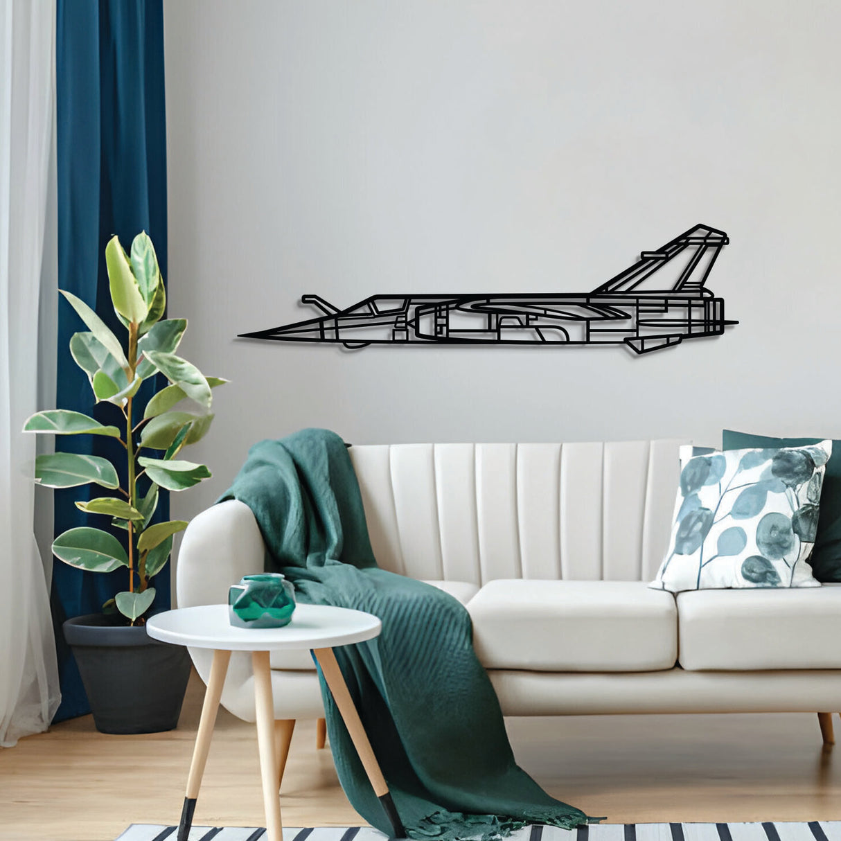 Navigate Craft Mirage F1CT airplane décor, ready‑to‑hang with elevation screws, aviation gift idea