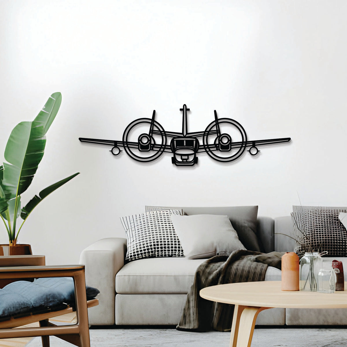 Navigate Craft OV-1 Mohawk airplane décor, ready-to-hang with elevation screws, aviation gift idea