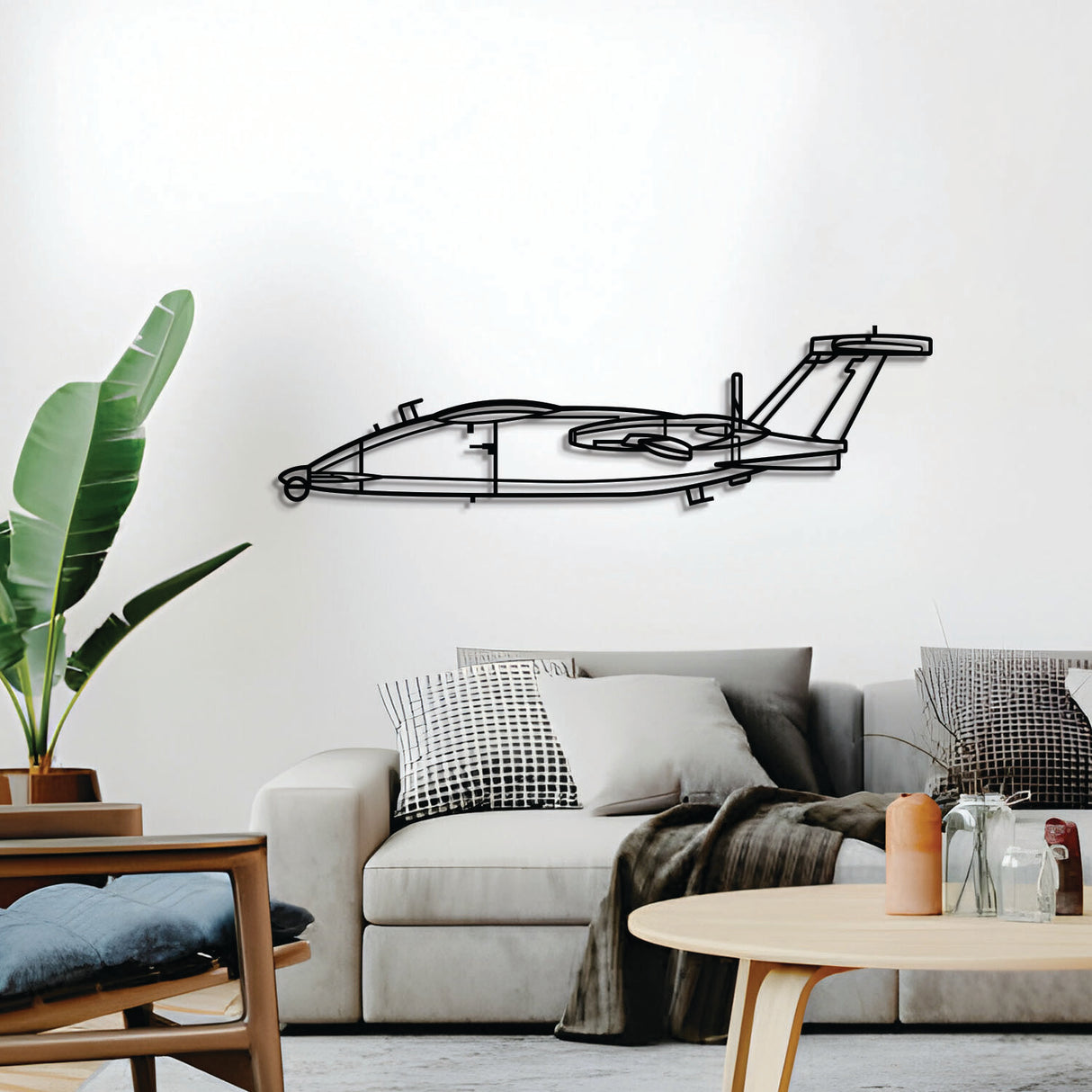 Navigate Craft P.1HH HammerHead airplane décor, ready-to-hang with elevation screws, aviation gift idea