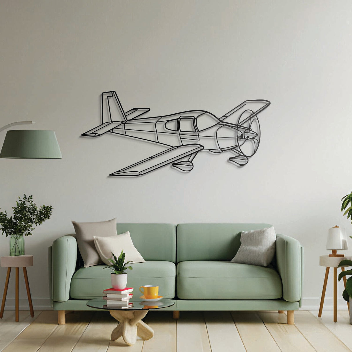 Aviation gift idea: RV-10 Angle laser-cut steel wall decor, matte finish, easy mounting for avgeek spaces