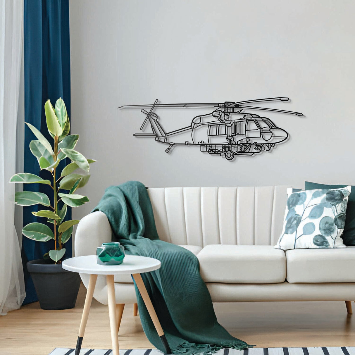 Sleek S70i Angle metal wall art, laser-cut matte steel with modern floating 3D presence