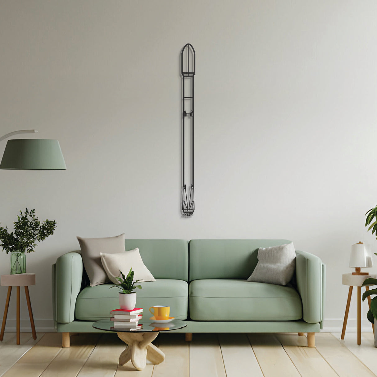 Falcon 9 metal wall décor – precision laser-cut rocket profile floating off the wall, honoring its legacy as a game-changing, reusable launch system