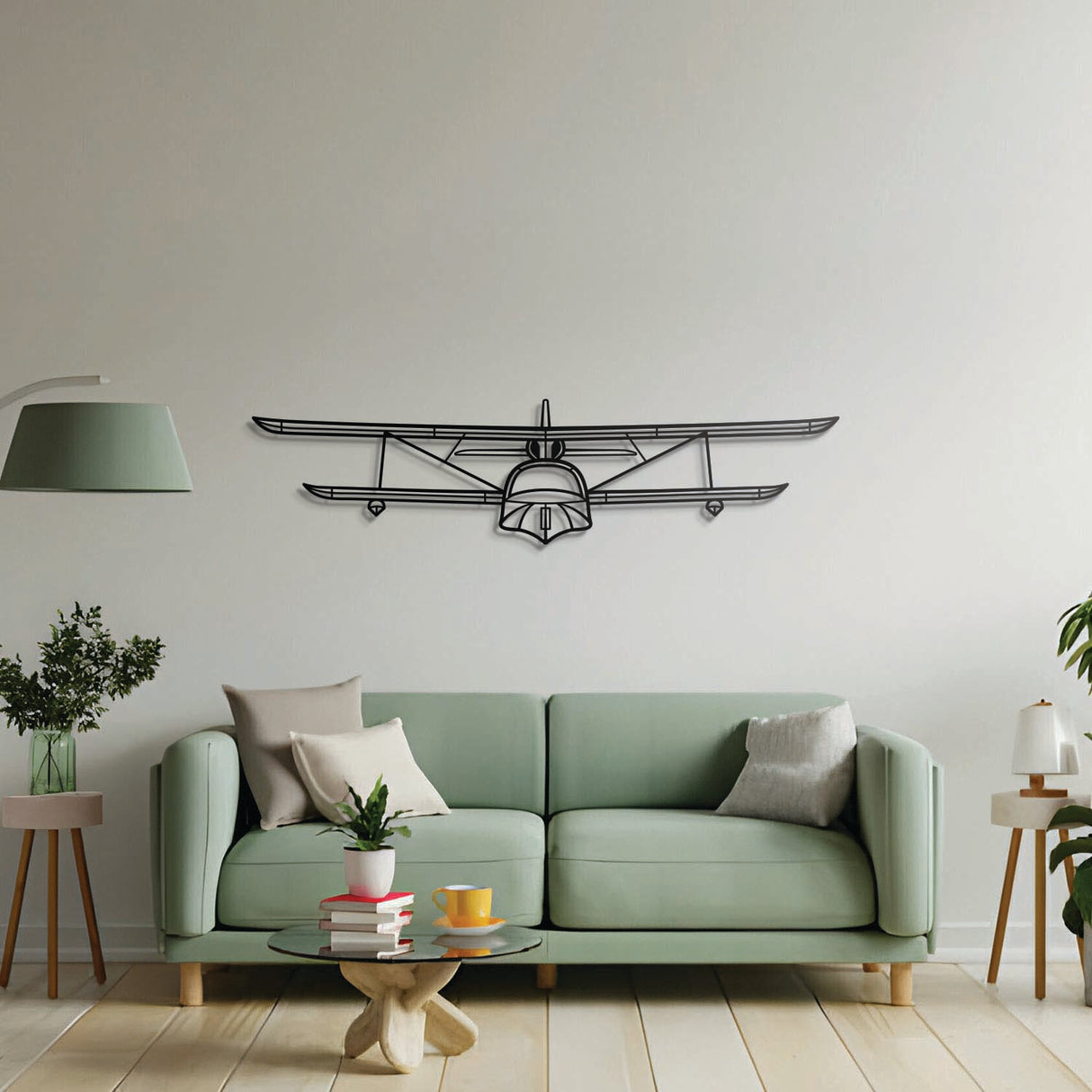 Super Petrel LS front metal aircraft decoration, sleek matte finish, easy wall mounting for avgeek spaces