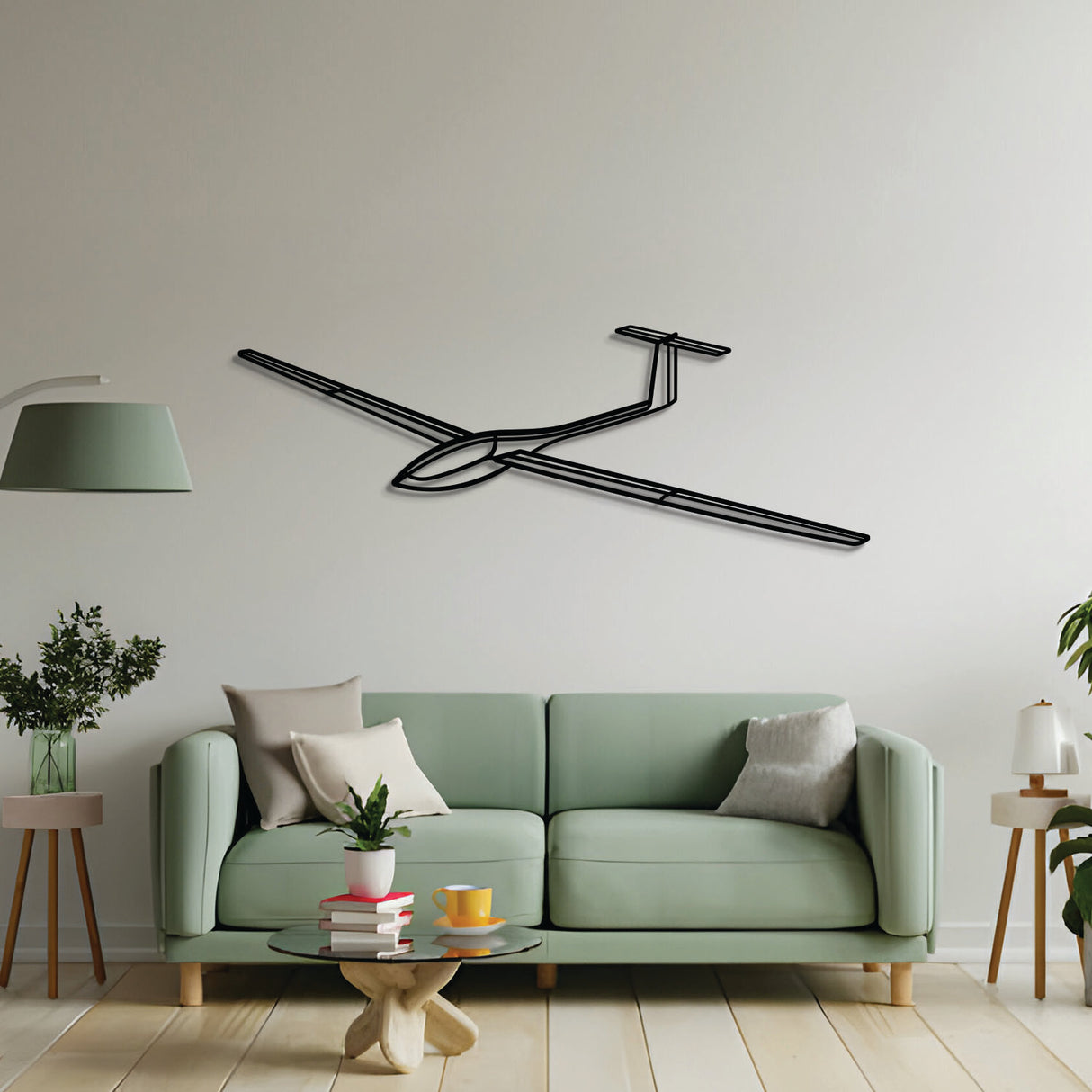 2 mm steel SZD-56 wall art, laser-cut, floats 1 cm off the wall for dynamic 3D look