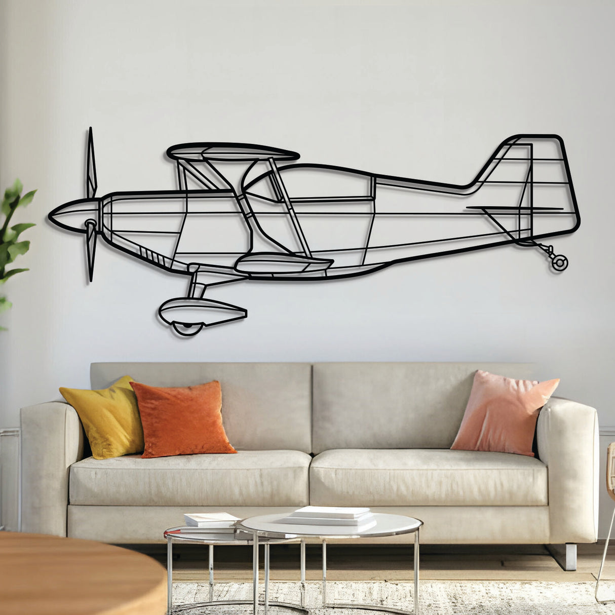 Pitts S2-C Metal Aircraft Wall Art - NCP0440