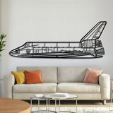 Space Shuttle Metal Aircraft Wall Art - NCP0127