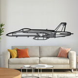 F-18 Hornet Metal Aircraft Wall Art - NCP0077