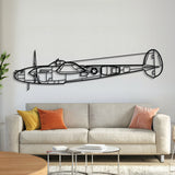 P-38L Lightning 1945 Metal Aircraft Wall Art - NCP0237