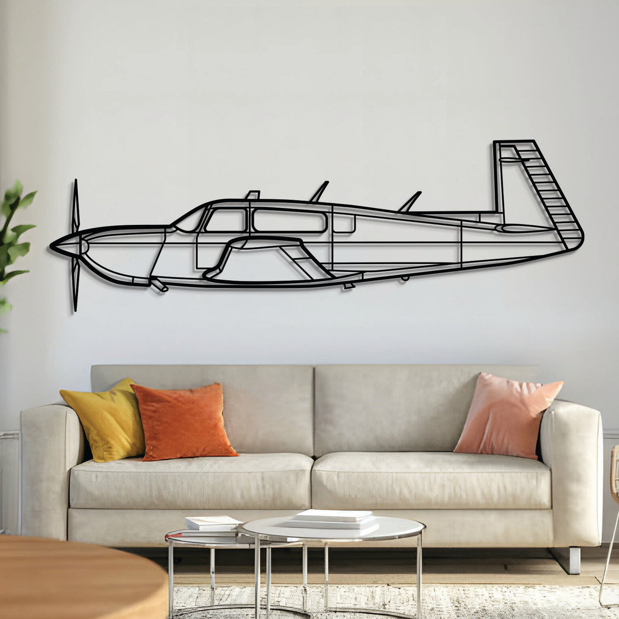 M20K Metal Aircraft Wall Art - NCP0106