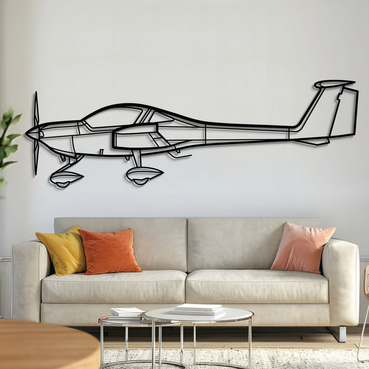 DA20 Metal Aircraft Wall Art - NCP0168