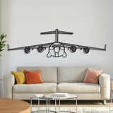 C-17 Globemaster III Metal Aircraft Wall Art - NCP0038