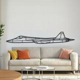 SU-57 Metal Aircraft Wall Art - NCP0494