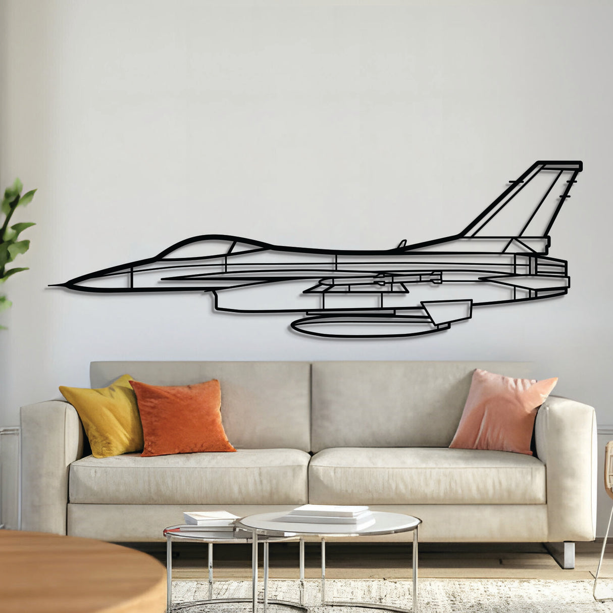 F-16A Metal Aircraft Wall Art - NCP0279