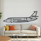 Falcon 2000 Metal Aircraft Wall Art - NCP0426