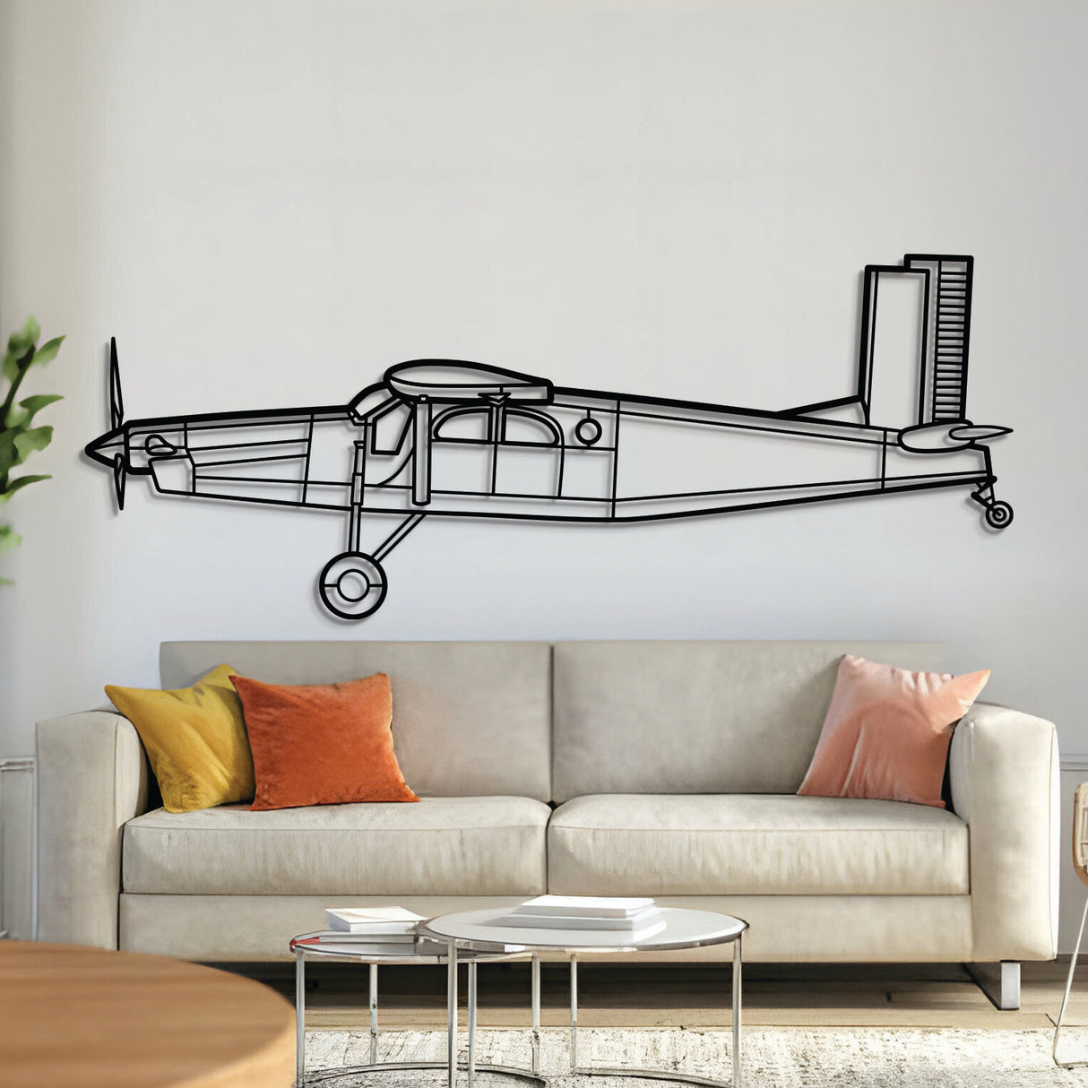 PC-6 B2-H2 Turbo-Porter Metal Aircraft Wall Art - NCP0242