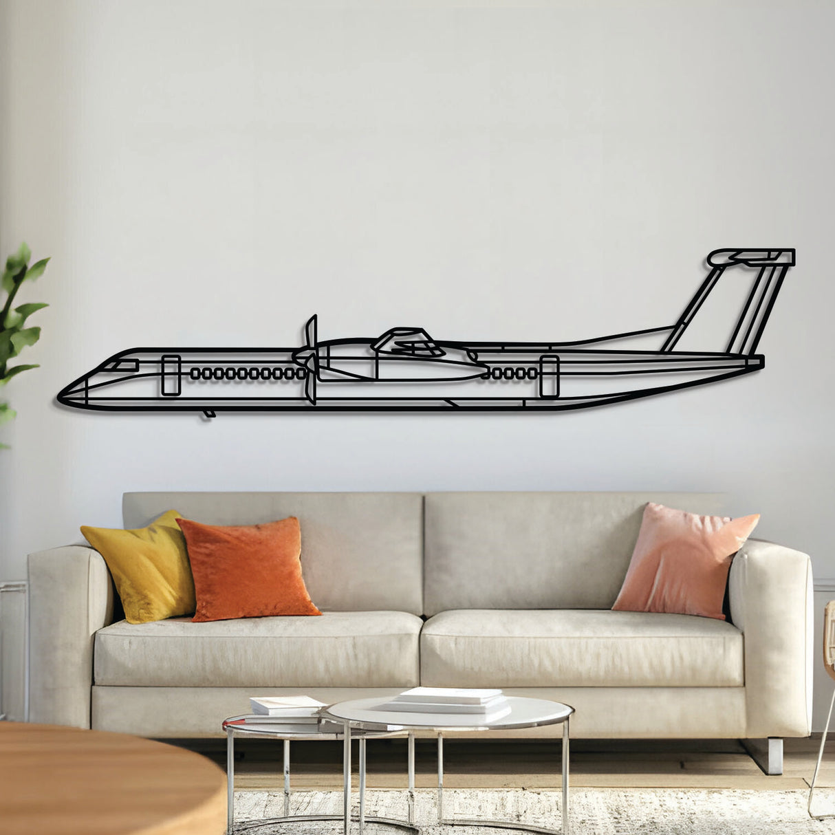 Dash 8 Q400 Metal Aircraft Wall Art - NCP0057