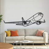 767-300F Angle Metal Aircraft Wall Art - NCP0360