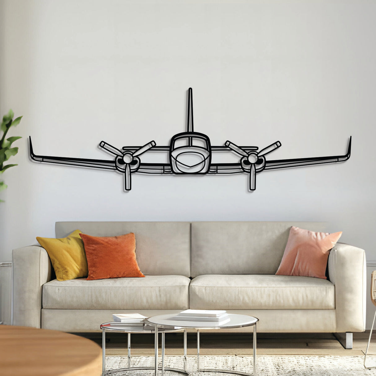 421C Front Metal Aircraft Wall Art - NCP0208