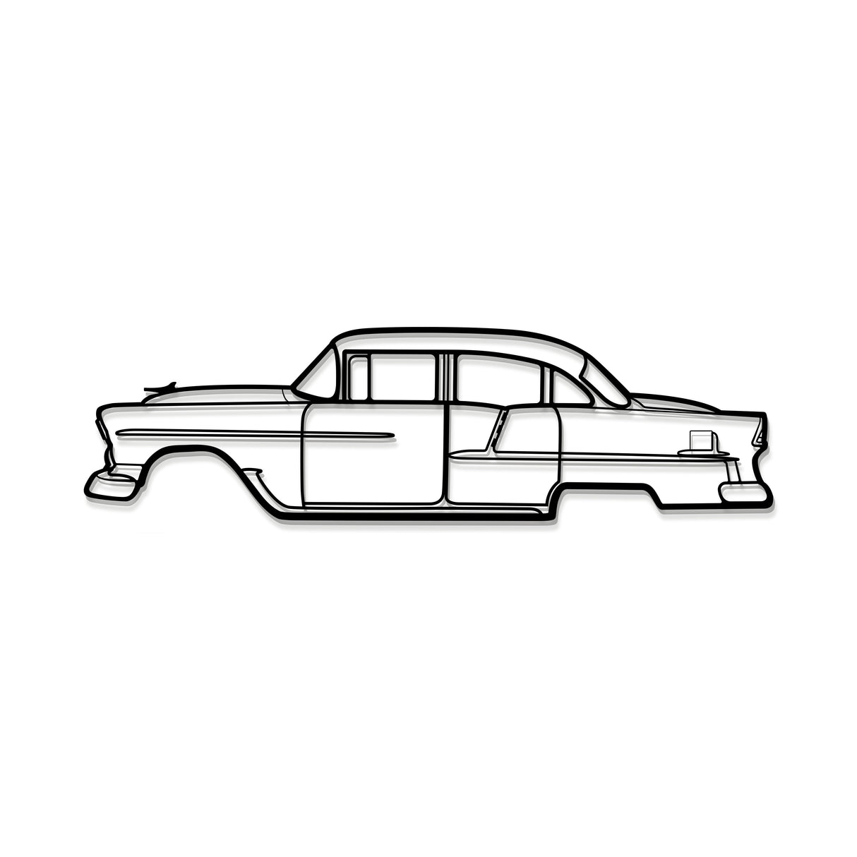 1955 Belair Metal Car Wall Art - NC0037