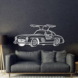 1955 300SL Perspective Metal Car Wall Art - NC1171