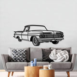 1959 El Camino Perspective Metal Car Wall Art - NC1148