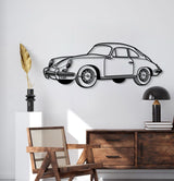 1964 356 SC Perspective Metal Car Wall Art - NC1286