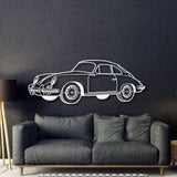 1964 356 SC Perspective Metal Car Wall Art - NC1286