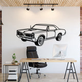 1967 GTO Perspective Metal Car Wall Art - NC1183