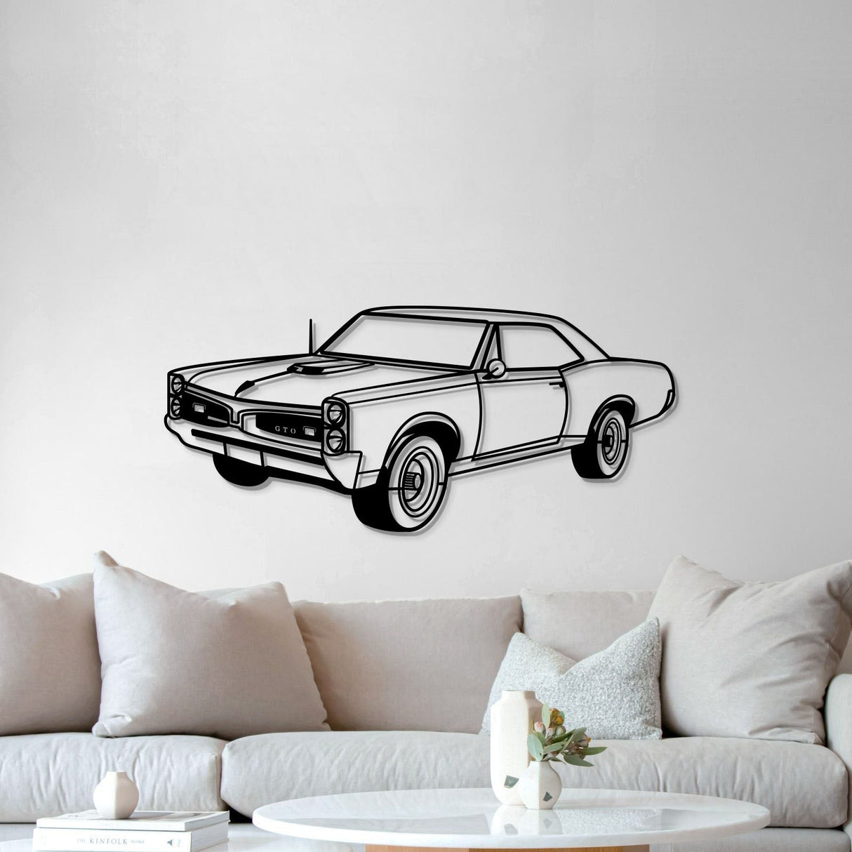 1967 GTO Perspective Metal Car Wall Art - NC1183