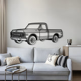 1968 C10 Perspective Metal Car Wall Art - NC1249