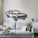 1969 Nova Yenko Perspective Metal Car Wall Art - NC1250