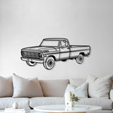 1969 F-250 Perspective Metal Car Wall Art - NC1263