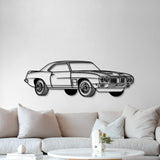 1969 Firebird Trans AM Perspective Metal Car Wall Art - NC1185