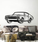 1970 Chevelle SS Perspective Metal Car Wall Art - NC1251