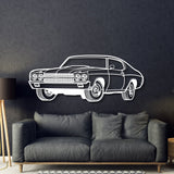 1970 Chevelle SS Perspective Metal Car Wall Art - NC1251