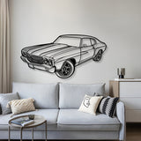 1970 Chevelle SS Perspective Metal Car Wall Art - NC1252