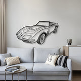 1970 Corvette LT1 Perspective Metal Car Wall Art - NC1253