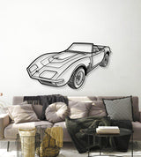 1970 Corvette LT1 Perspective Metal Car Wall Art - NC1253