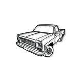 1973 C10 Perspective Metal Car Wall Art - NC1254