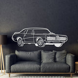 1970 Cougar Perspective Metal Car Wall Art - NC1176